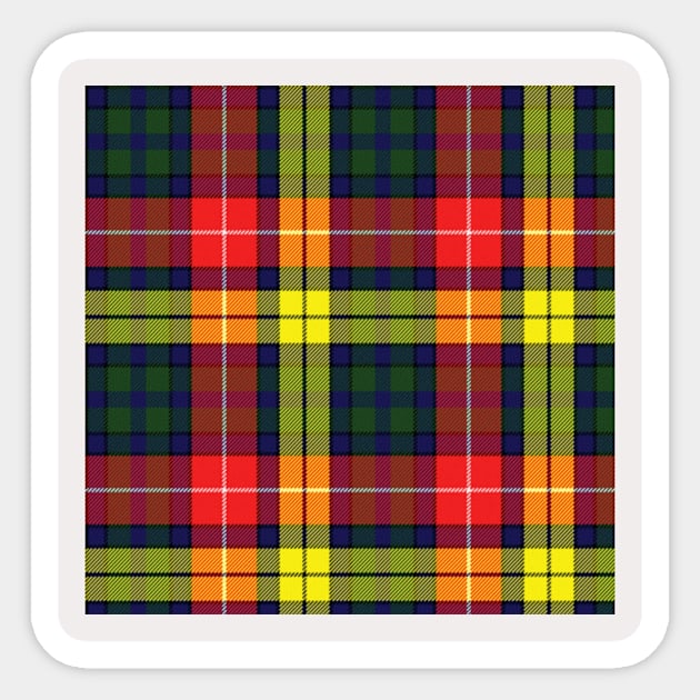 Clan Buchanan Tartan Sticker by All Scots!